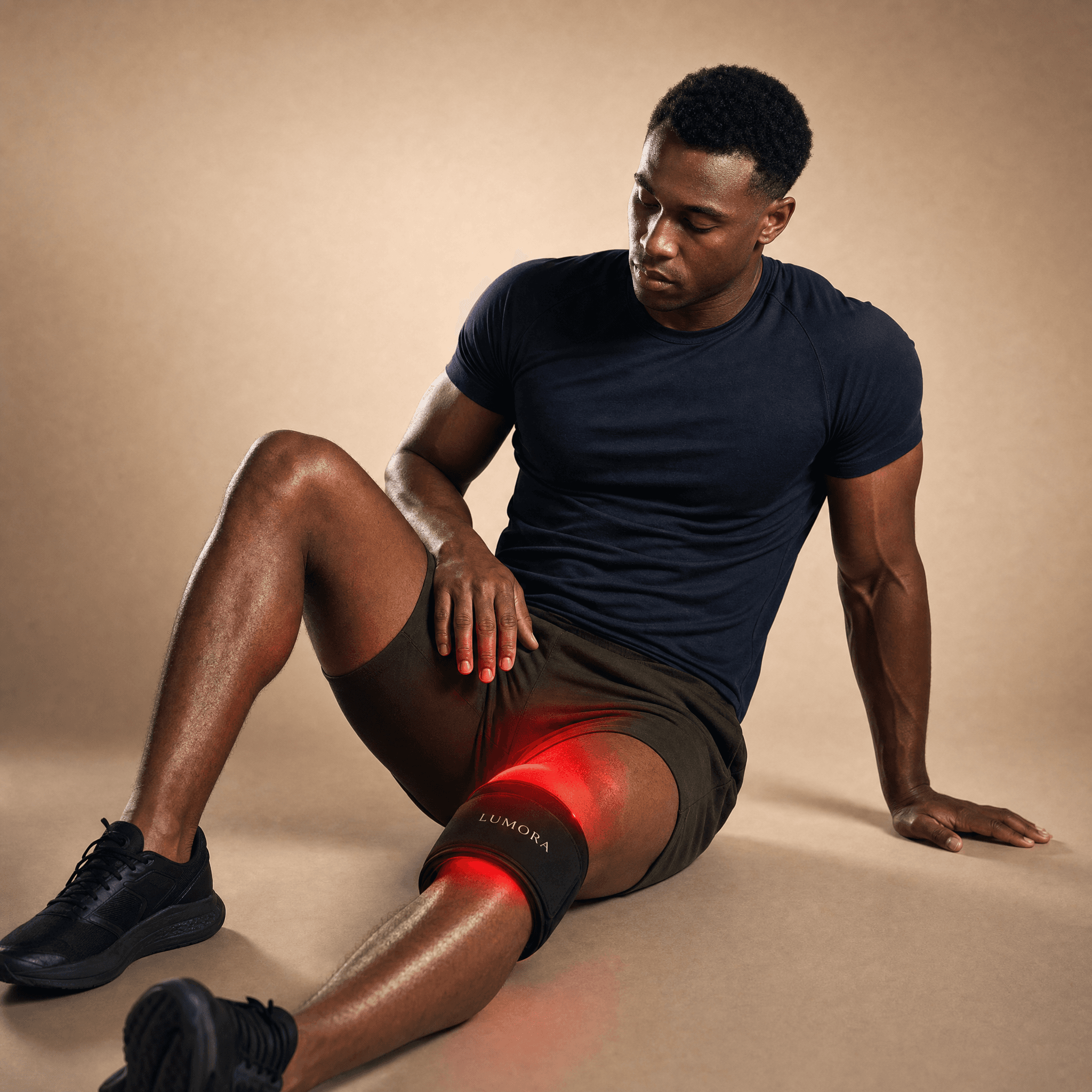 Aurora wrap fitted around the knee